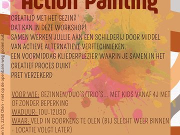 Gezinsworkshop Action painting — foto 1