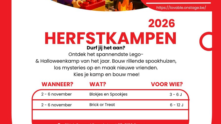 Herfstkamp: Blokjes en spookjes 3 tot 6 jaar