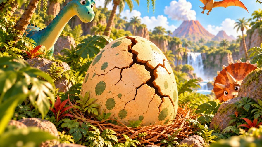 Het krakende dino-ei