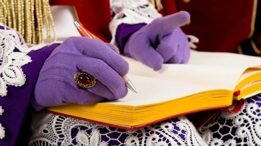 Op de foto met de Sint