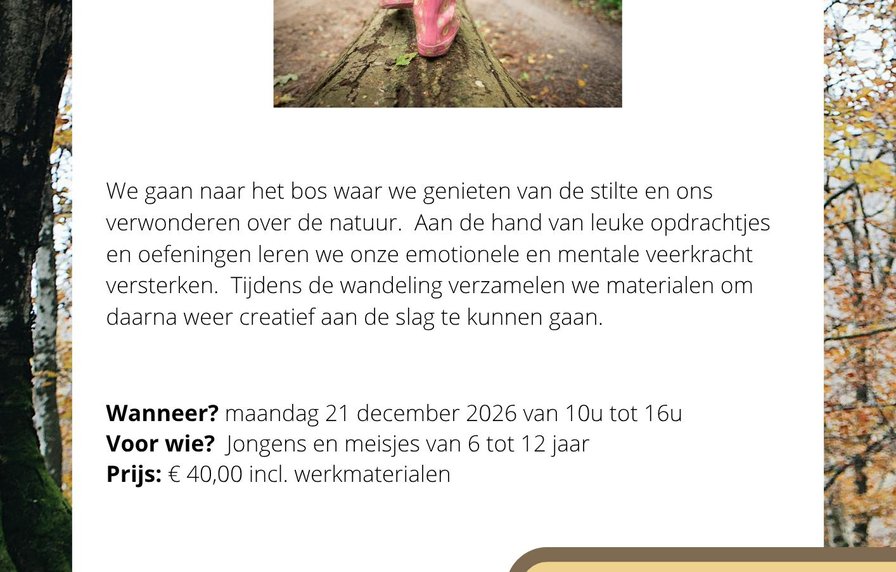 Natuur en Crea Kerstvakantie
