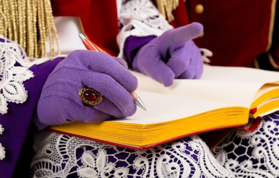 Op de foto met de Sint